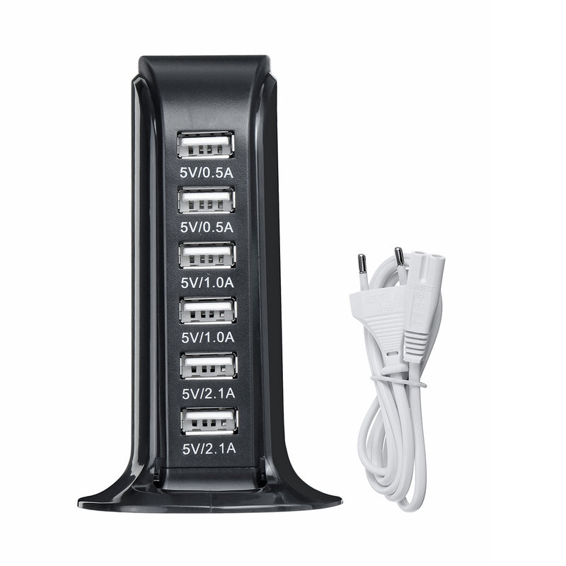 6 Port 1.5V USB Desktop Charger High Frequency Output Quick Charging Station