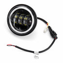 4 Inch 10-32V 2400LM 6000K Motorcycle LED Front Headlight Flood Light IP67 CE Spot Fog Passing Light With Angel Circle Lights