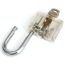 DANIU Disc Type Padlock Training Lock Transparent Cutaway Inside View of Practice Lock Pick Tools