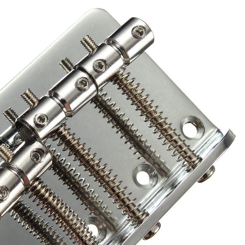 Zebra 4 String Bass Bridge Guitar Tremolo Bridge for Fender Jazz Bass Guitar with 5 Screws