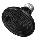 Diameter 80MM Black Infrared Ceramic Emitter Heat Light Lamp Bulb For Reptile Pets Brooder AC110V