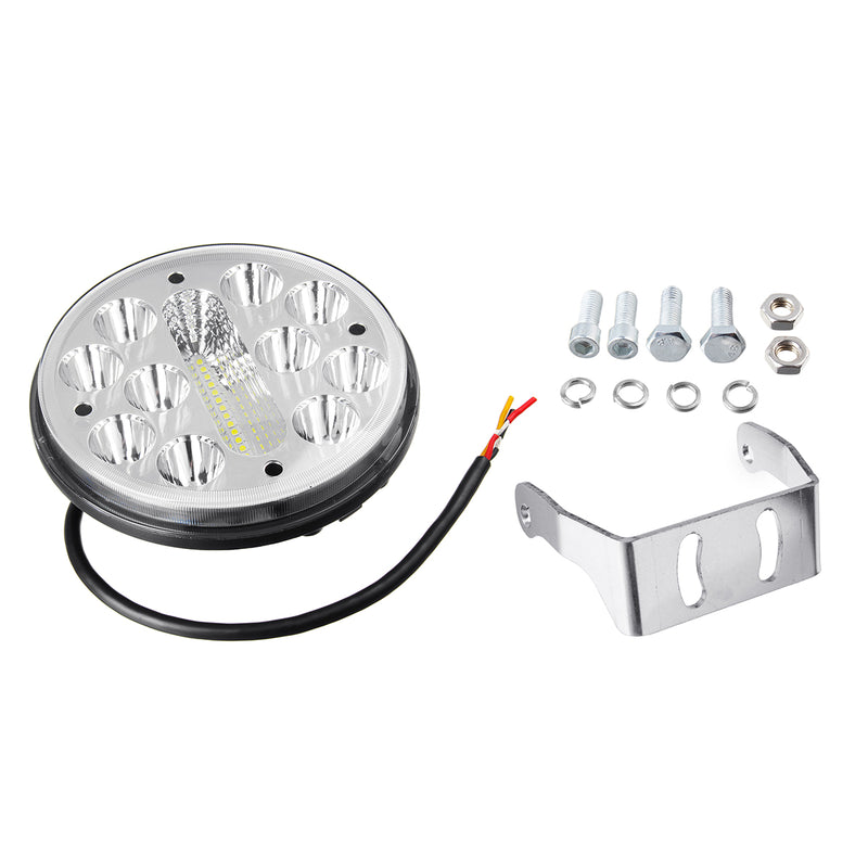5 inch 80W 9V-32V 12V 25 LED Work Light Spot Round Motorcycle Driving Fog Lamp Offroad ATV 4WD