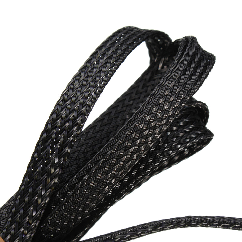 10PCS 1M Retardant Nylon Braided Sleeving 8mm Black PET Cable For 3D Printer
