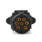 7 Pin Round Female Trailer Adaptor Tow Converter Truck Connecter For Caravan Car