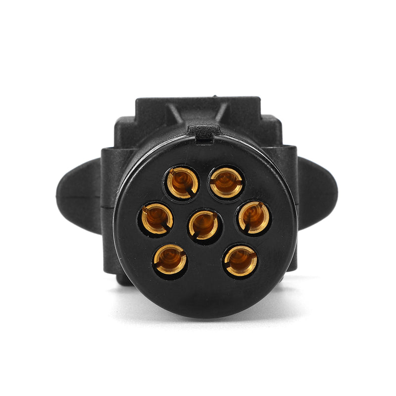 7 Pin Round Female Trailer Adaptor Tow Converter Truck Connecter For Caravan Car