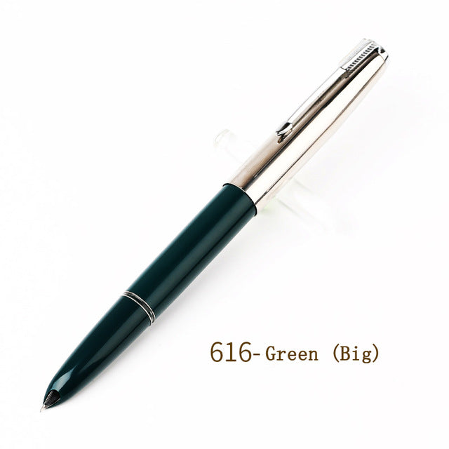 HERO 616 New Classic Nostalgic Fountain Pen Golden Nib Ink Pen Fine Nib 0.5mm Calligraphy Pens Gifts for Students Friends Families