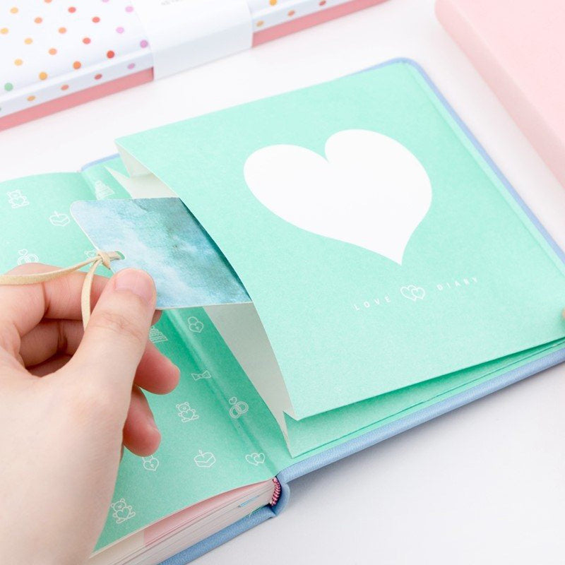 DIY Lover Notebook Cute Romantic Diary Planner Organizer Note Book Lover Story Paper Book