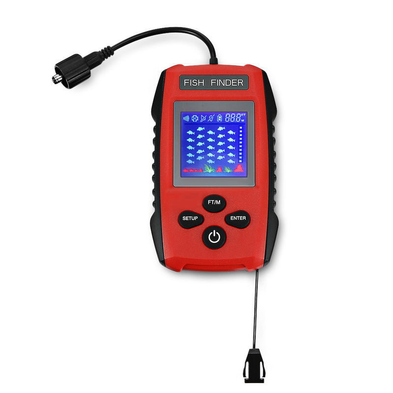 ZANLURE 45 100M 200KHz Sonar Beam LCD Screen IPX4 Fish Finder Fish Tracer Fishing Tool