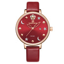 NAVIFORCE 5009 Moon Star Design Casual Style Women Wrist Watch Waterproof Gift Quartz Watch