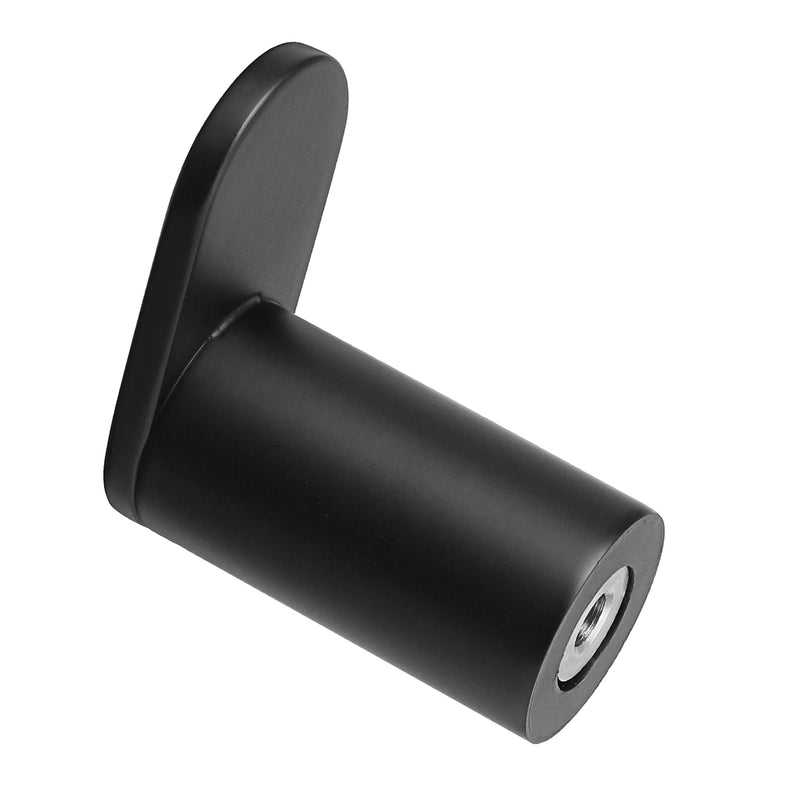 Bathroom Round Wall Robe Hook Door Single Hanger Bracket Towel Rack Black