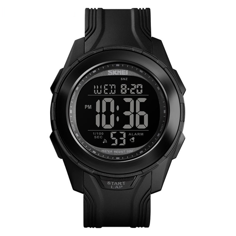 SKMEI 1503 Sport Men Watch 5ATM Waterproof Chronograph Outdoor Student Luminous Display Digital Watch