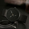 STRYVE S9501 Fshion Men Simple Dial Full Mesh Steel Strap Independent second Dial Quartz Watch