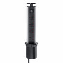 2500W 16A UK Plug 3/4/5/6 Socket Power 2.1A USB Charger Hidden Kitchen Table Electrical Socket