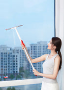 iCLEAN YB-03 Handheld Retractable Window Cleaning Brush Household Clean Scrapers Lengthened Aluminum Tube TPR Soft Rubber Strip