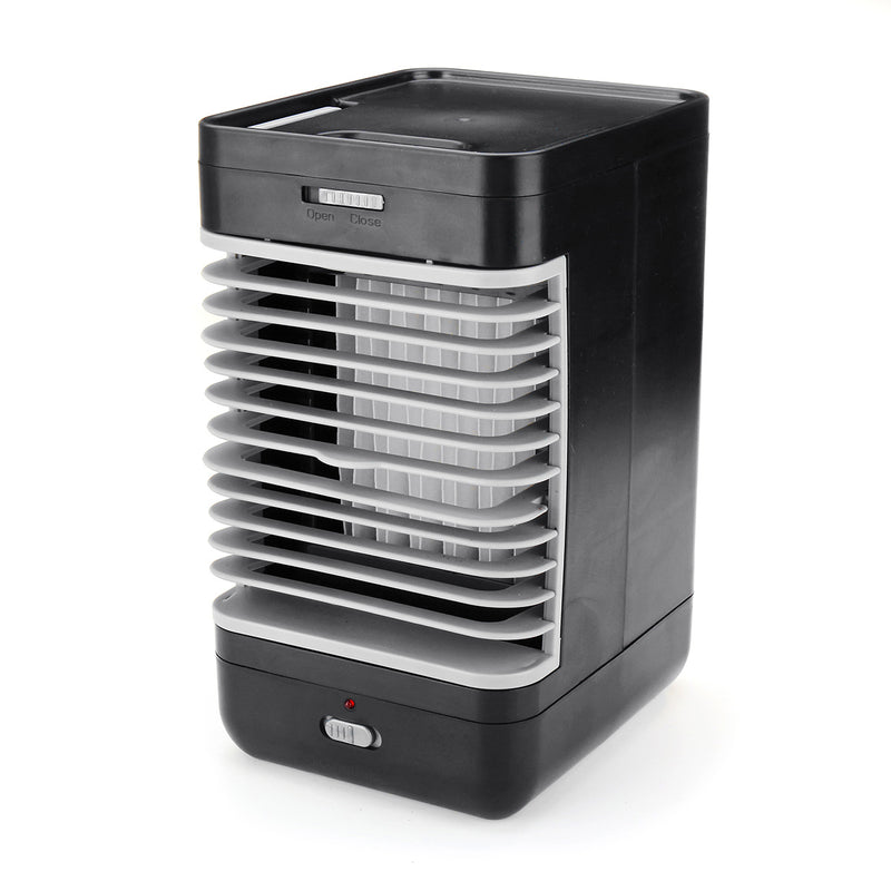 AC220V Moisturizing Personal Air Cooler 2 Speed Air Conditioner Fan Coolers Portable LED Table Fan Cooler for Home Office Bedroom