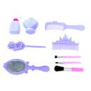 Set of Pricess Makeup Hairdressing Kit Kids Girls Pretend Play Children Toys Gift