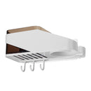 Multifunction Wall Mounted Storage Rack Hair Dryer Holder Home Bath Decoration