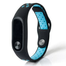 Bakeey Replacement Double Color Silicone Strap Smart Wristband Bracelet for Xiaomi M iband 2