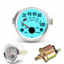 2inch 52mm Chrome Rim Electrical Universal Car Oil Pressure Gauge