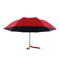 Automatic Folding Umbrella 1-2 People Lovely Duck Wooden Handle Umbrella Windproof Camping Sunshade