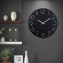 12" Creative Wall Clock European Wood Watch Modern Design Home Decor Silent