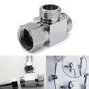 3 Way G 1/2'' Brass Shower Diverter Valve Angle Valve T-adapter Bathroom