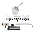 Machifit Upgraded Silver Quick Change Post Holder Set Boring Bar Turning Tool Holder For CNC Mini Lathe