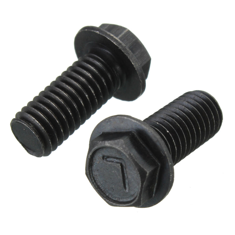 Saw Blade Bolt 18mm Left Hand Thread Black Metal Hex Head Flange
