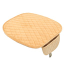 Plush Car Front Seat Cushion Covers Breathable Chair Protector Seat Pad Mat with Storage Bag