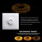 220V LED Dimmer Single Light Rotary Switch for Dimmable Lighting White