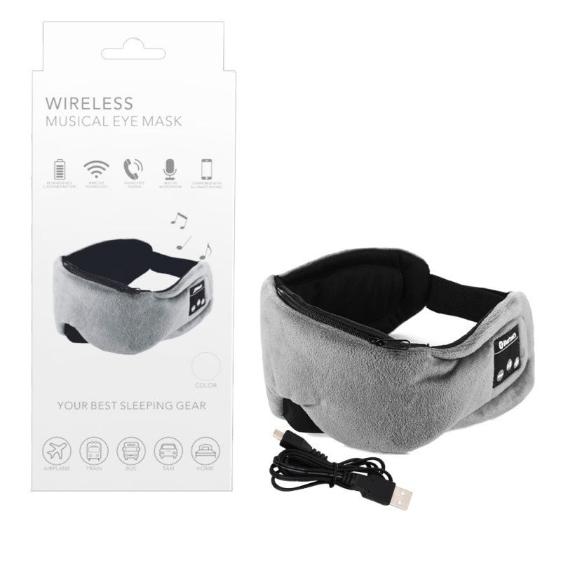 Bakeey Wireless bluetooth 5.0 Noise Cancelling Relax HIFI Stereo Bass Headset Sleeping Headphone Eye Patch with Mic