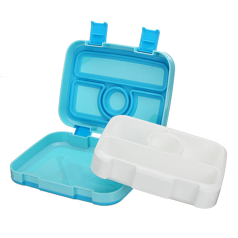 2 Layer Bento Lunch Box Picnic Food Container Plastic Divided Storage Microwave Lunch Box