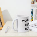 WORLD'S BEST BOSS" Cup Funny Coffee Mug Mugs Cup Gift Present Office Coffee Soup Tea Cup Gift