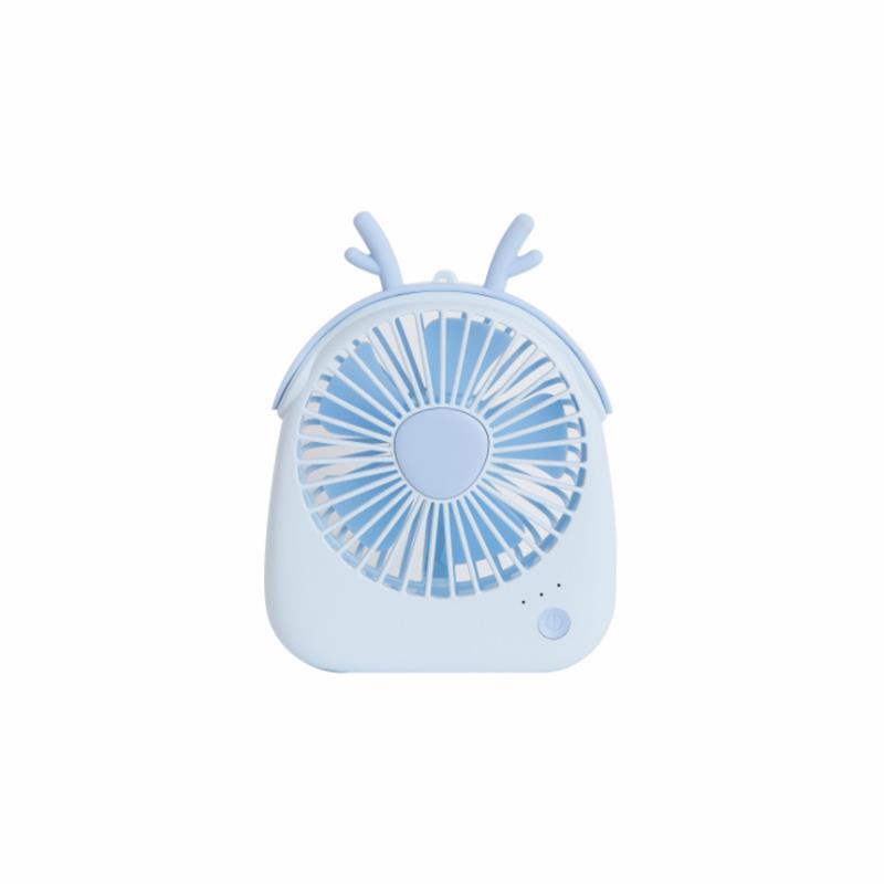 Well Star WT-F14 Portable Handheld Mini USB Fan Chargeable Desktop Air Cooling Fan With Lanyard Desk Mini Fan Dual Use Home Student Portable Desktop Office Fan