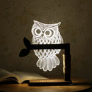 Sanxu DTD USB 3D Small Night Light LED Atmosphere Cartoon Owl for Bedside Table