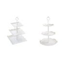 3 Tier Cake Stand Afternoon Tea Wedding Plates Party Embossed Display Tableware Cake Decorations