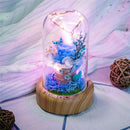Rose Bottle Table Lamp Wireless bluetooth Speaker Rechargeable LED Night Light Home Decoration