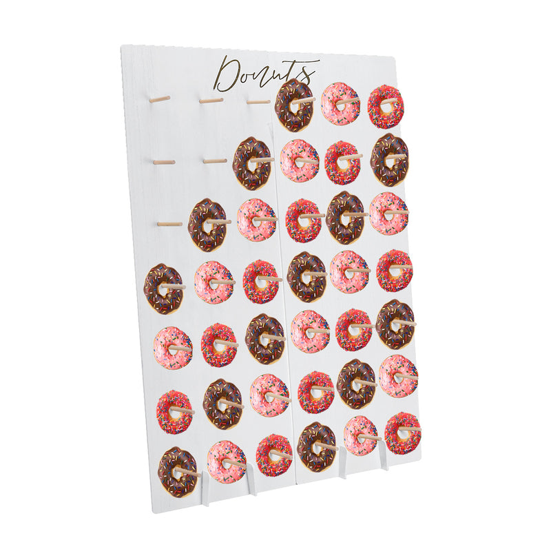 800x600mm Donut Wall Stand Baking Cooling Rack Holds Candy Sweet Cart Rustic Wedding Decoration Wood Wedding Table Decor Birthday Party