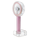 2 In 1 USB Rechargeable Mini Handheld Fan Small Desk Personal Portable Fan Table Fan Mirror Cooling Electric Fan Supplementary Light Function
