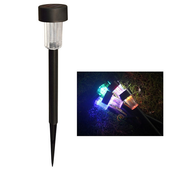 Solar Powered Plastic LED Lawn Light Waterproof Outdoor Garden Landscape Yard Path Lamp