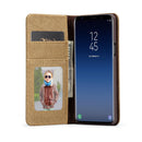 Caseme Canvas Magnetic Flip Bracket Wallet Protective Case For Samsung Galaxy S9 Plus