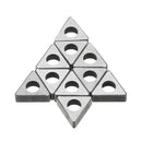 Drillpro 10pcs Carbide Shim Accessories Cutter Pad MT1603/MT1604/MT2204 for CNC Lathe Turning Tool TNMG16 TNMG22 Inserts