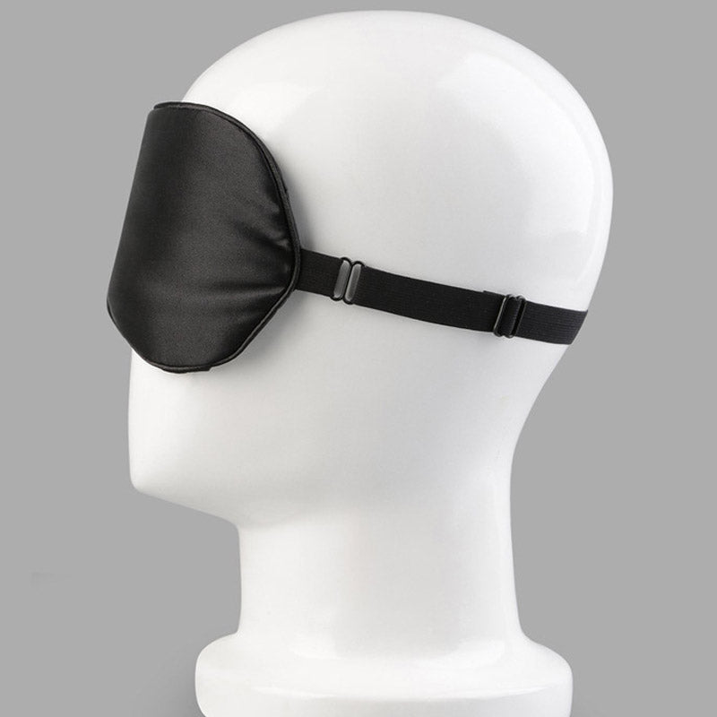 Natural Double Pure Silk Fabrics Layer Easeful Eye Shade Smooth Sleep Mask Blinder