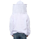 4Pcs Safe Bee-Proof BeeKeeping Veil Hat Suit Work Gloves Bee Hive Brush J Hook Tool