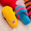 Cute Plush Slipper Shape Squeaky Toy Puppy Chew Play Toy Sound Pet Supplies for Dogs Pet Toys