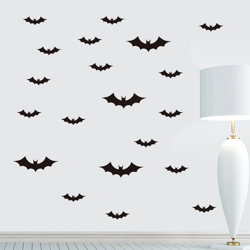 Miico FX3025 Halloween Sticker Wall Stciker Bat Pattern Removable Sticker For Room Decoration