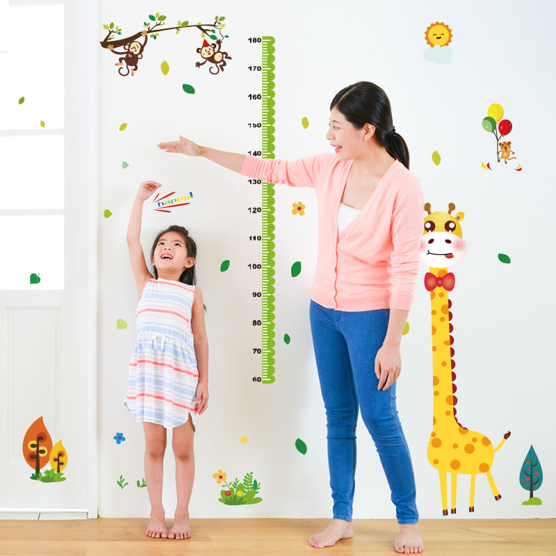 Miico SK9350 Giraffe Height Stickers Children's Room Kindergarten Decorative Wall Stickers DIY Sticker