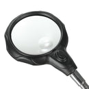 LED Light Soldering Iron Stand Holder Helping Hands Magnifying Glass Magnifier