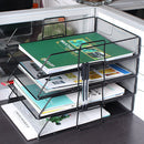 Single layer stackable file rack data rack office equipment Desktop Organizer