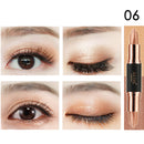6 Colors Double Head Eye Shadow Stick Highlight Glitter Shimmer Waterproof Long-time Lasting